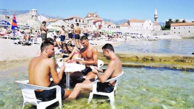 Las playas de Budva se extienden sobre la costa del mar Adri&aacute;tico, cerca de Podgorica.