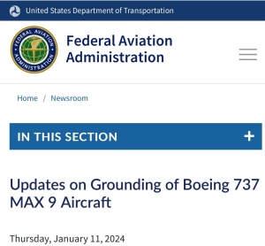 FAA afirma que la seguridad de los pasajeros y no la velocidad determinar&aacute; cuando volver&aacute;n a volar los MAX 9