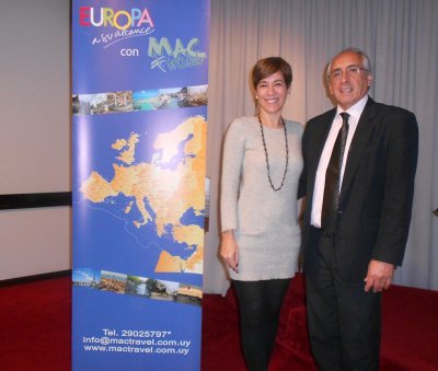 Laura Andres (Abreu) y Sergio Ba&ntilde;ales (Mac Travel)