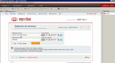 Sabre es el primer sistema de reservas para agencias de viajes en integrar transporte de &oacute;mnibus en Sudam&eacute;rica