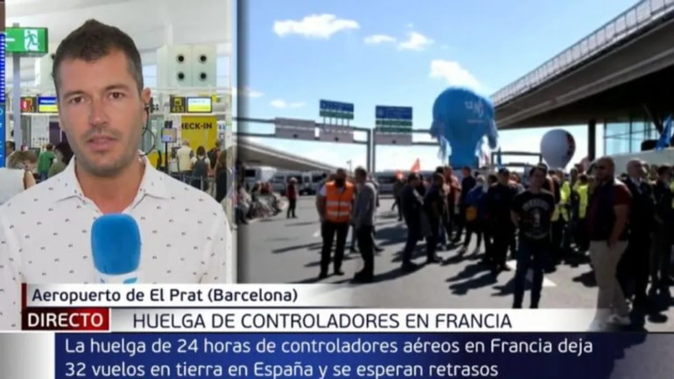 Aerol&iacute;neas cancelan vuelos este jueves por la huelga de controladores en Francia
