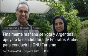 &quot;Creo que dado que todo se ha reducido a compra de voluntades, la candidata de Emiratos es la que tiene más opciones&quot;...