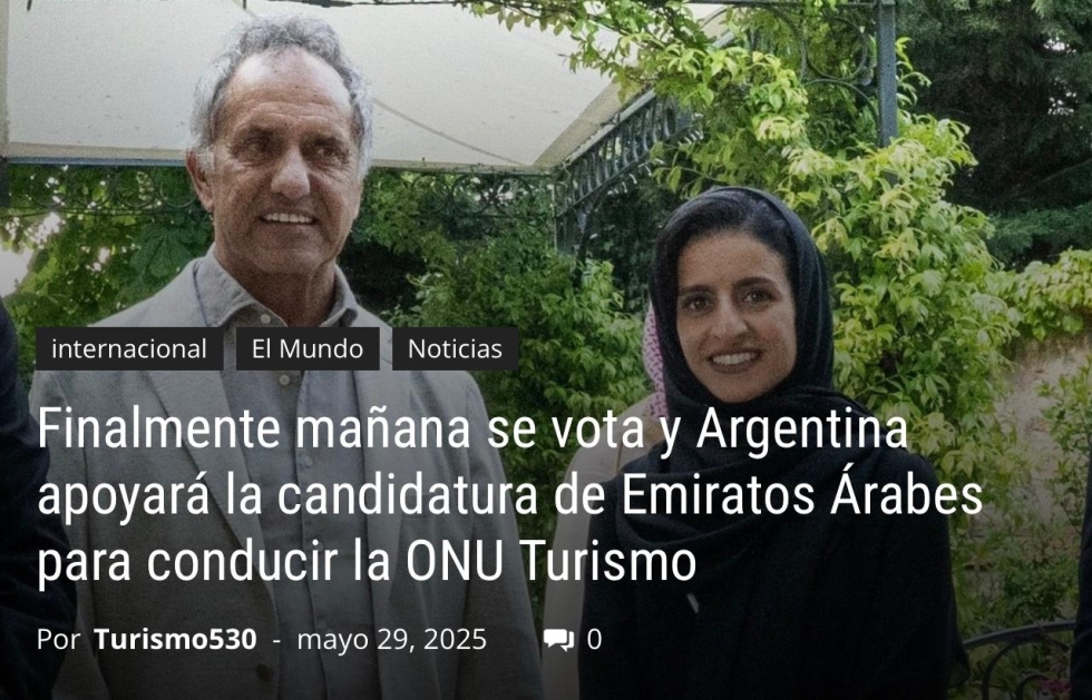 &quot;Creo que dado que todo se ha reducido a compra de voluntades, la candidata de Emiratos es la que tiene más opciones&quot;...