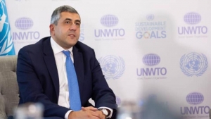 Zurab Pololikashvili (SG de la OMT) en presentaci&oacute;n de FITUR 2022 #PDAenFITUR2022