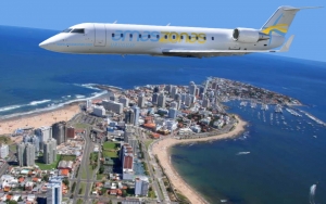El PDA anticipa la imagen que se ver&aacute; este mi&eacute;rcoles 4 de mayo cuando el CRJ200 realice el vuelo panor&aacute;mico a Punta del Este