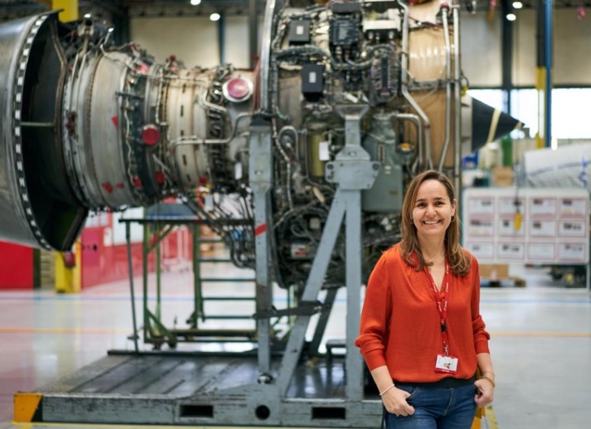 Eylo González Merino, ingeniera aeronáutica, directora del Taller de Motores de Iberia