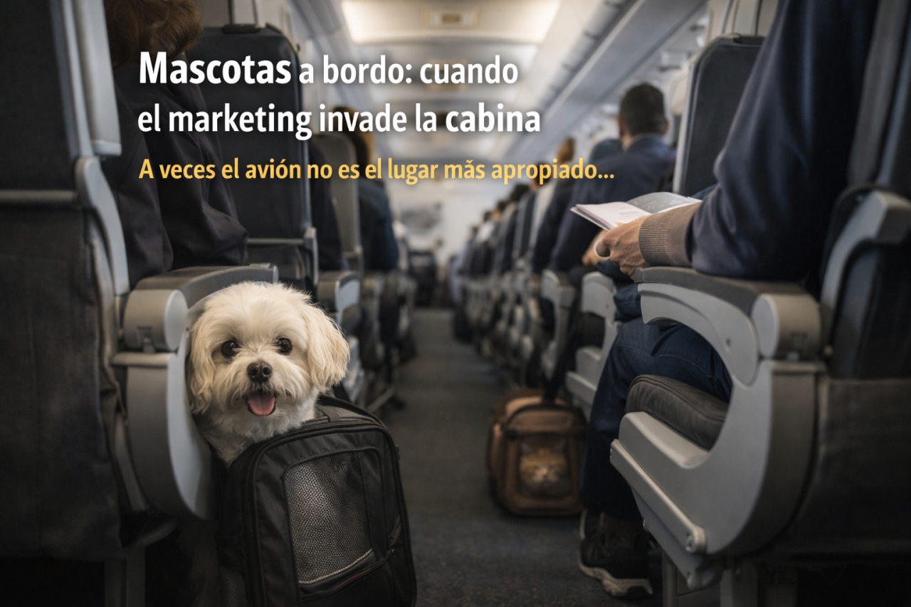 Mascotas a bordo: cuando el marketing invade la cabina