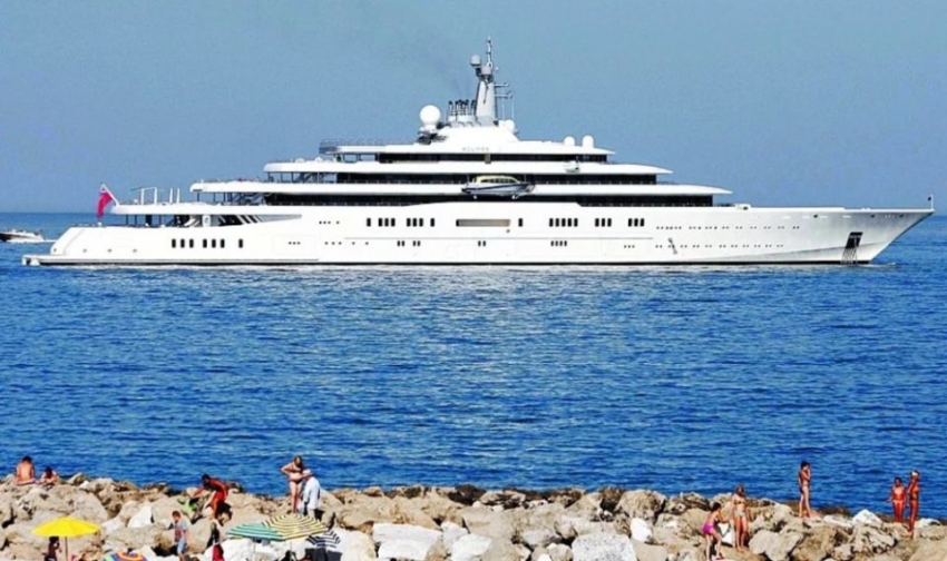 El &ldquo;Eclipse&rdquo;. El yate del magnate ruso y due&ntilde;o del Chelsea, Roman Abramovich.